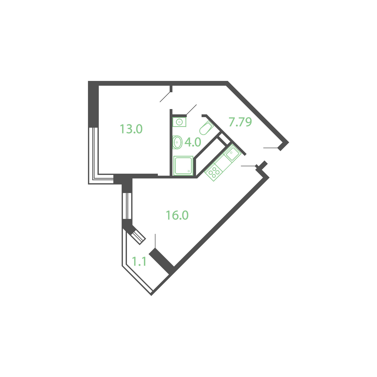 ЖК Котельники дом №09, этаж 17, номер квартиры 257