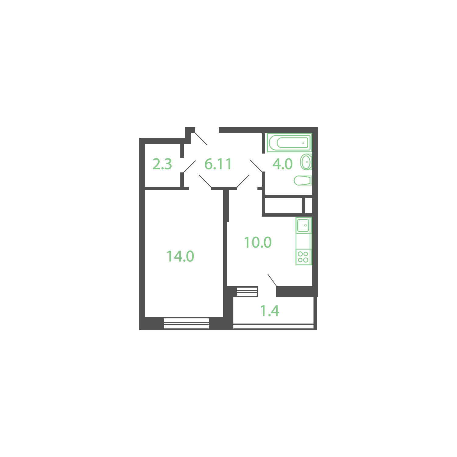 ЖК Котельники дом №09, этаж 4, номер квартиры 9