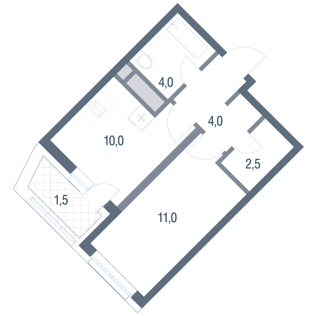 ЖК Котельники дом №11, этаж 4, номер квартиры 328