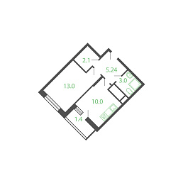 ЖК Котельники дом №09, этаж 5, номер квартиры 183