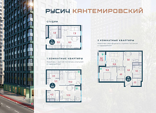 Новые квартиры в продаже в проекте «РУСИЧ-Кантемировский»