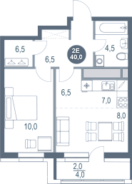 ЖК Котельники дом №12, этаж 14, номер квартиры 832